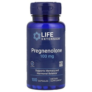 Life Extension, Pregnenolon, 100 mg, 100 Kapseln