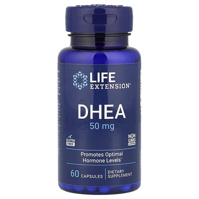 LifeExtension,DHEA,50mg,60kapsułek