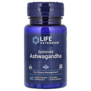 Life Extension, Optimized Ashwagandha, optimiertes Ashwagandha, 60 pflanzliche Kapseln