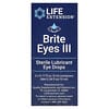 Life Extension, Brite Eyes III, Sterile Lubricant Eye Drops, 2 Containers, 0.17 fl oz. (5 ml) Each