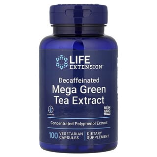 Life Extension, Megaextrato de Chá Verde, Descafeinado, 100 Cápsulas Vegetarianas (725 mg por Cápsula)