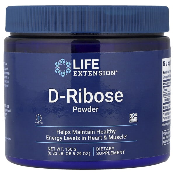 Life Extension, D-리보오스 파우더, 5.29 온스 (150 g)