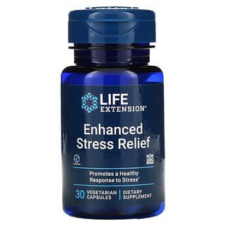 Life Extension, Alivio mejorado contra el estrés, 30 cápsulas vegetales