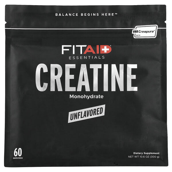 FITAID, 에센셜스, 크레아틴 일수화물, 무맛, 300g(10.6oz)