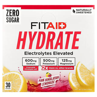 FITAID, Ενυδατική, Ροζ Λεμονάδα Ιμαλαΐων, 30 Στικ, 0,18 oz (5,2 g) το καθένα