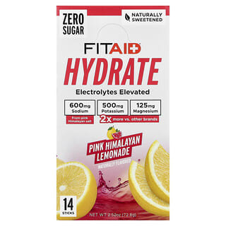 FITAID, Ενυδατική, Ροζ Λεμονάδα Ιμαλαΐων, 14 Στικ, 0,18 oz (5,2 g) το καθένα