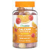 Gomitas de calcio y vitamina D3, Fruta natural, 60 gomitas