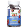 Probiótico para Crianças com Gomas de Fibra Probiótica, Fruto Silvestre, Sem Açúcar, 2,5 Bilhões de UFCs, 60 Gomas