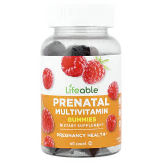 لايفابل‏, علكات متعددة الفيتامينات قبل الولادة ، بنكهة التوت الطبيعية ، 60 علكة