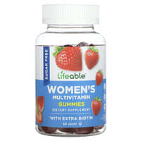 Lifeable, Women's Multivitamin Gummies, Sugar Free, Natural Strawberry, 60 Gummies