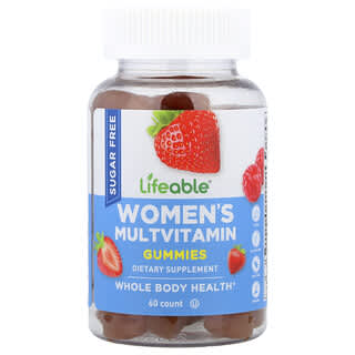 Lifeable, Women's Multivitamin Gummies, Sugar Free, Natural Strawberry, 60 Gummies