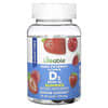 жувальні таблетки з високоефективним вітаміном D3, без цукру, натуральні ягоди, 125 мкг (5000 МО), 60 жувальних таблеток