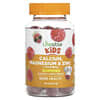 Calcium, magnésium et zinc pour enfants + vitamine D3, framboise, 60 gommes