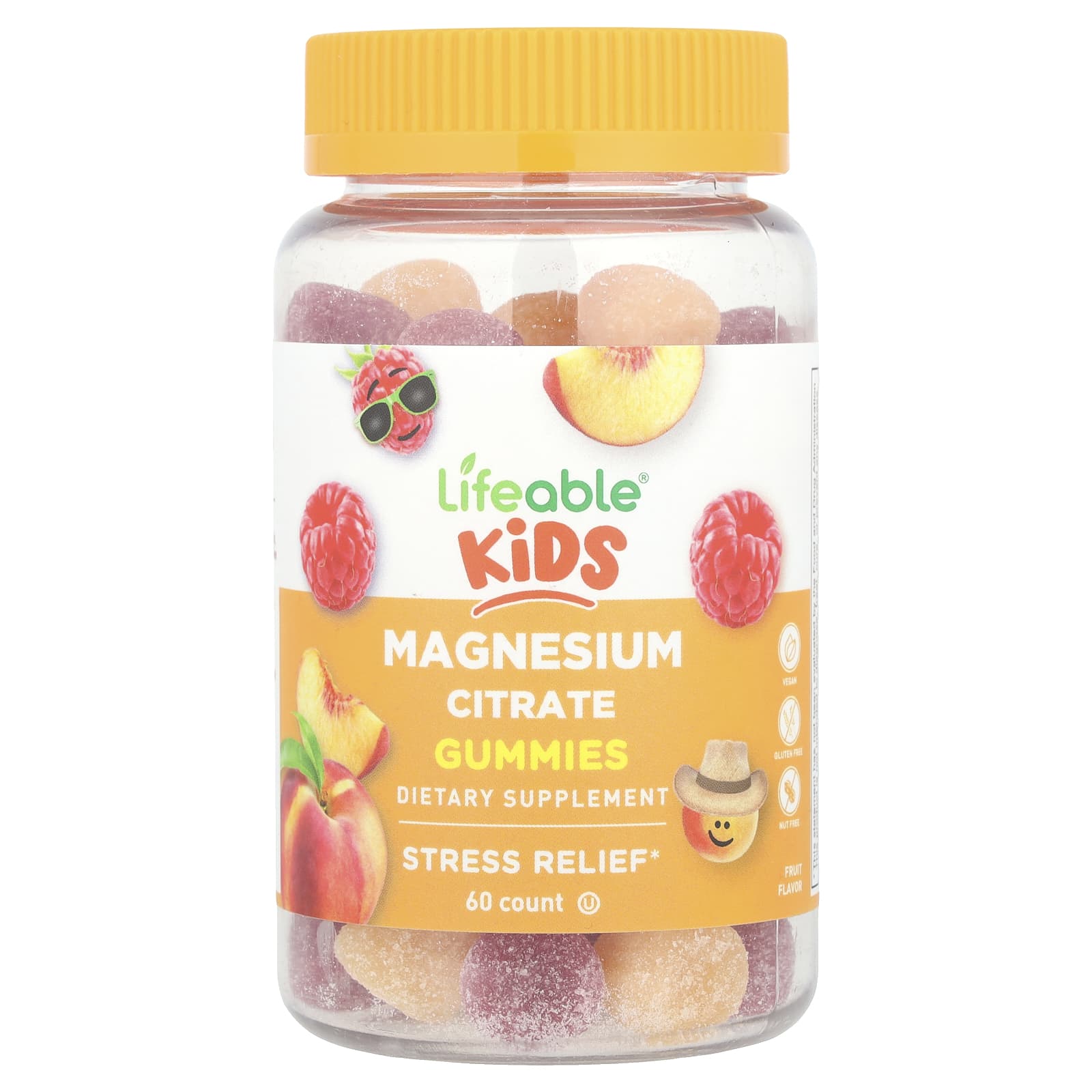 ママミミ お子様向けクエン酸マグネシウムグミ、ナチュラルフルーツ、85mg