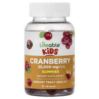 Lifeable, Kids, Cranberry Gummies, 60 Gummies