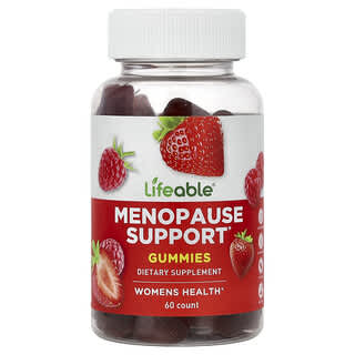 Lifeable, Menopause Support Gummies, Berry, 60 Gummies