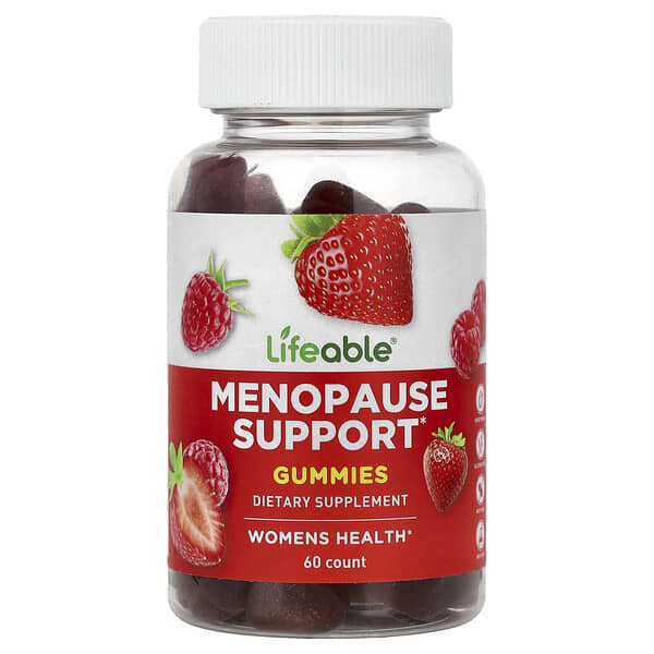 Lifeable, Gomitas de refuerzo para la menopausia, Baya, 60 gomitas