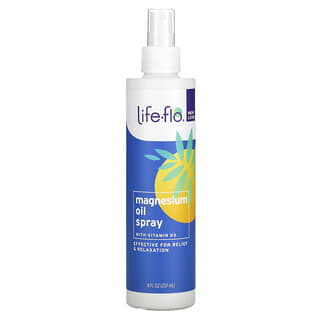Life-flo, Spray de aceite de magnesio, Con vitamina D3, 237 ml (8 oz. Líq.)