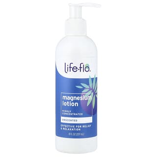Life-flo, Loción de magnesio, Altamente concentrada, Sin fragancia, 237 ml (8 oz. Líq.)