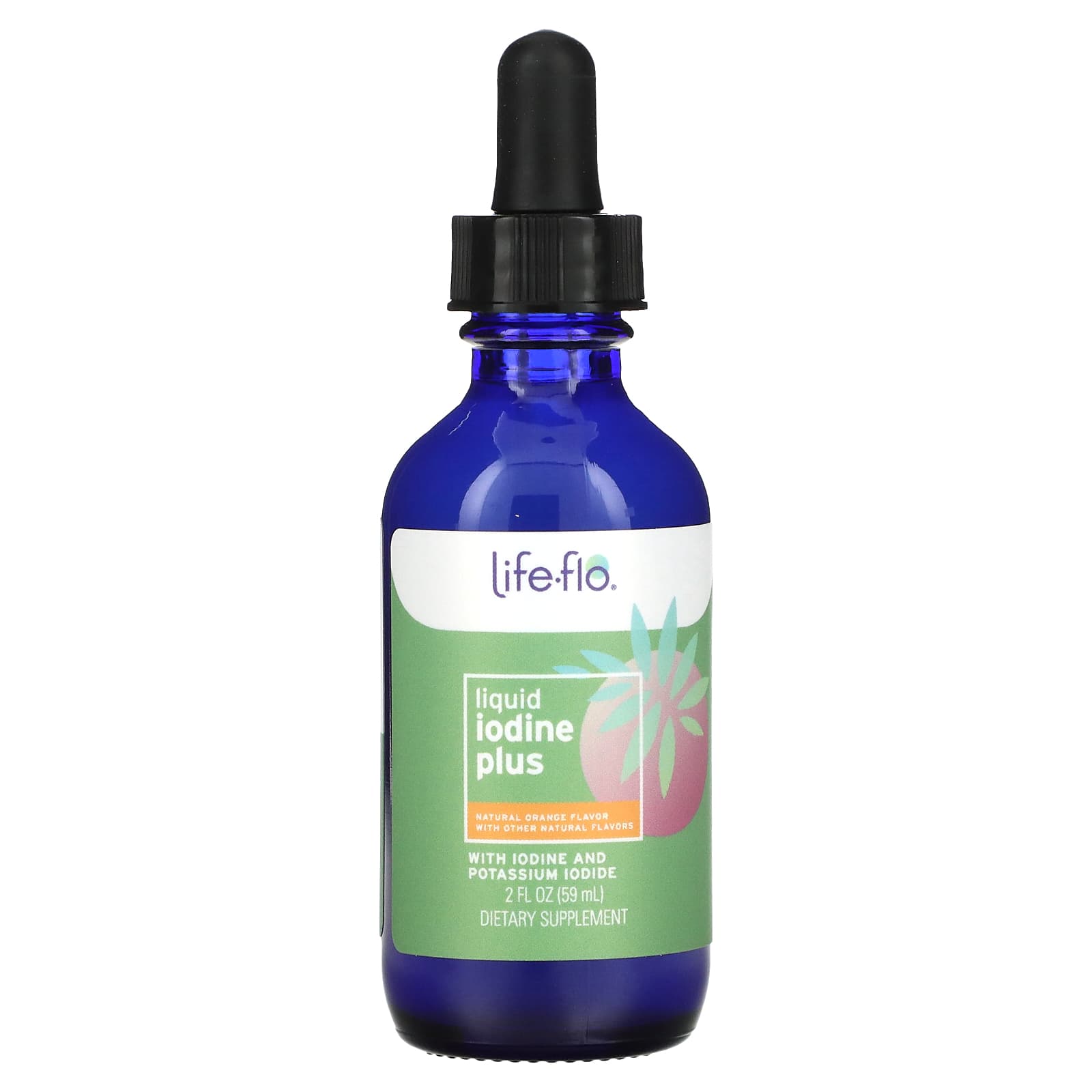 Life-flo, Liquid Iodine Plus, Natural Orange, 2 fl oz (59 ml)