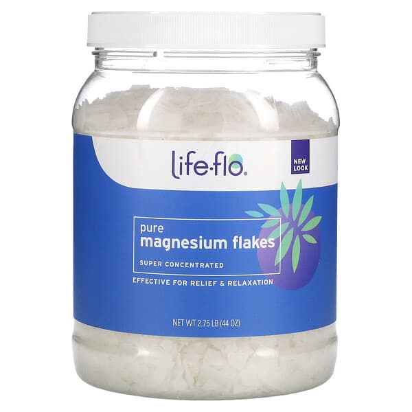 Life-flo, Pure Magnesium Flakes, reine Magnesiumflocken, hochkonzentriert, 2,75 lb. (44 oz.)