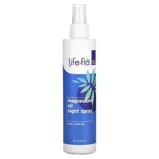 Life-flo, Spray de uso nocturno con aceite de magnesio, Calma y suaviza, 237 ml (8 oz. líq.)