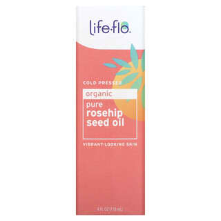 Life-flo, 有機全玫瑰果籽油，4 液量盎司（118 毫升）