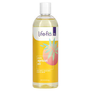 Life-flo, 全杏油，护肤品，16液盎司（473毫升）