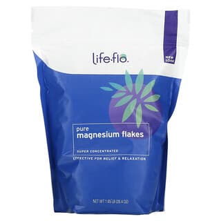Life-flo‏, פתיתי מגנזיום טהורים, מגנזיום מלח כלוריד, 1.65 lb (26.4 oz)