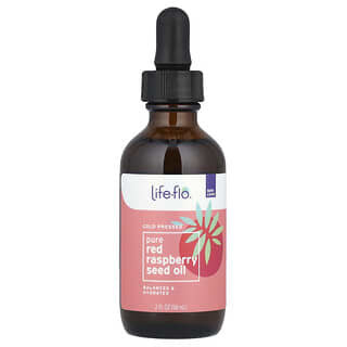 Life-flo, Huile de pépins de framboise rouge pure, 60 ml