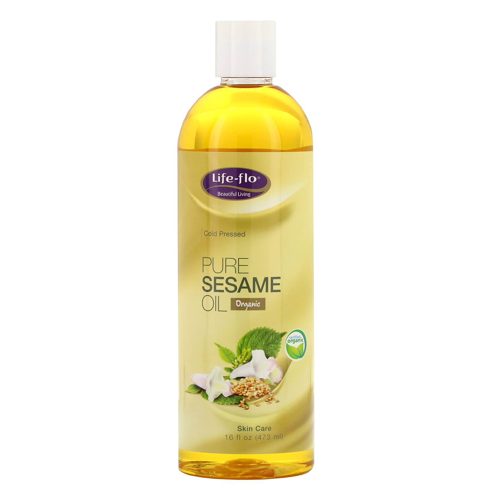 Lifeflo, Pure Sesame Oil, Skin Care, 16 fl oz (473 ml)