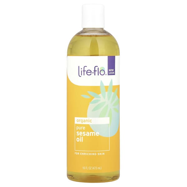 Life-flo, 유기농 순수 참깨 오일, 473ml(16fl oz)