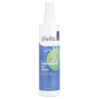 Life-flo, Huile de magnésium en spray à l'aloe vera, 237 ml