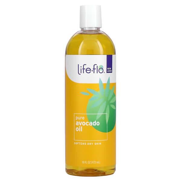 Life-flo, ピュアアボカドオイル、スキンケア、473ml（16液量オンス）