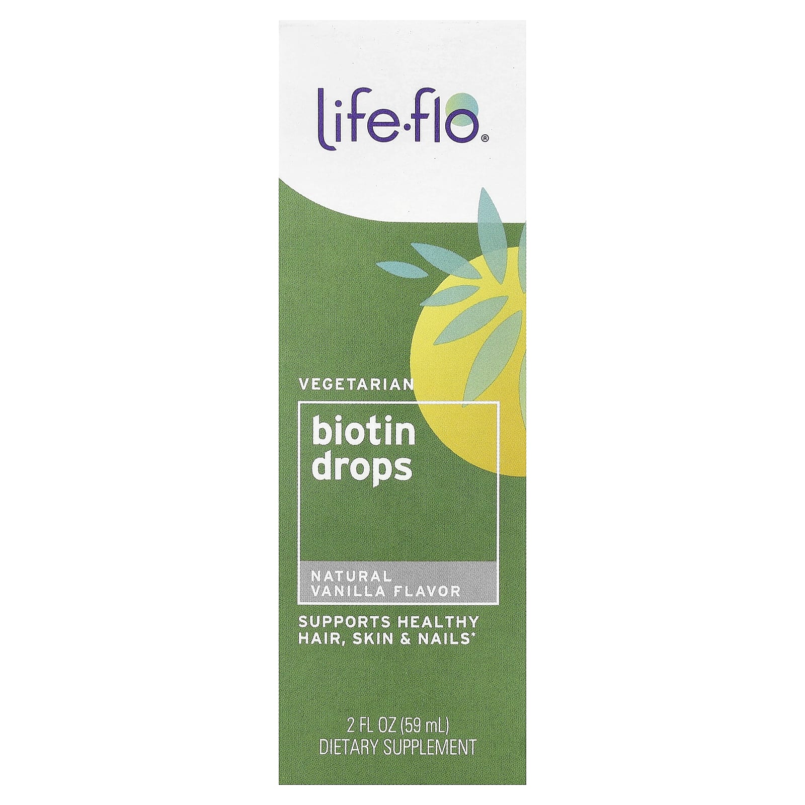 Life-flo Biotin Drops – Natural Vanilla – 59 ml de Life-flo