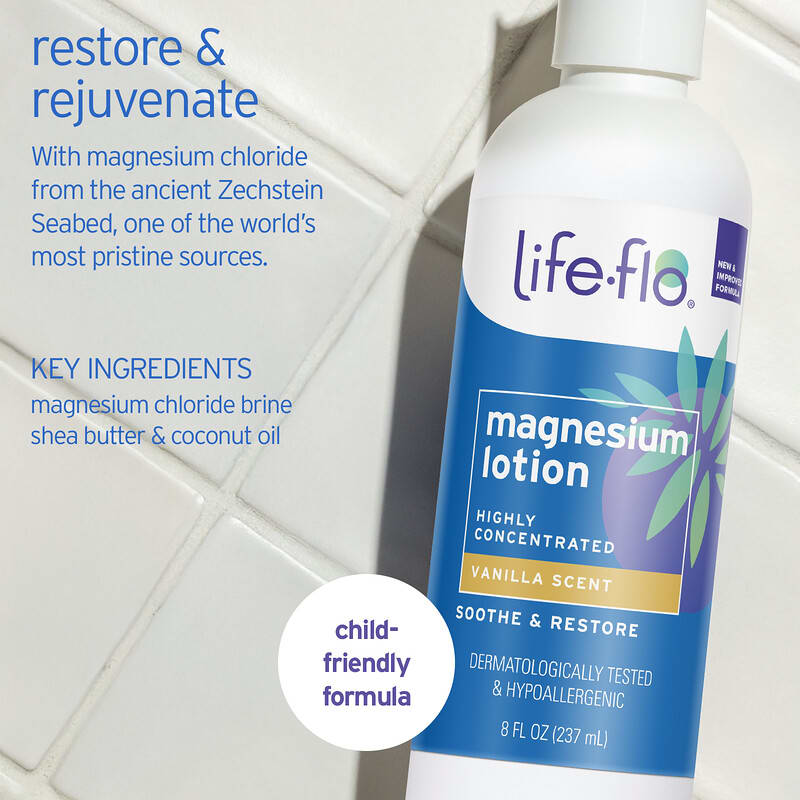 Magnesium Lotion, Vanilla, 8 fl oz (237 ml)