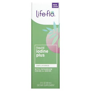 Life-flo, أيودين سائل معزز مع يوديد البوتاسيوم والأيودين، بدون نكهة، 2 أونصة سائلة (59 مل)