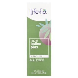 Life-flo, Liquid Iodine Plus, With Potassium Iodide & Iodine, flüssiges Jod Plus, mit Kaliumiodid und Jod, geschmacksneutral, 59 ml (2 fl. oz.)