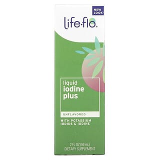 Life-flo, Liquid Iodine Plus, With Potassium Iodide & Iodine, Unflavored, 2 fl oz (59 ml)