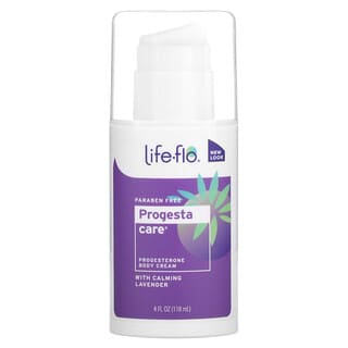 Life-flo, Progesta-Care، كريم بروجسترون للجسم بالخزامى المهدئة، 4 أونصات سائلة (118 مل)