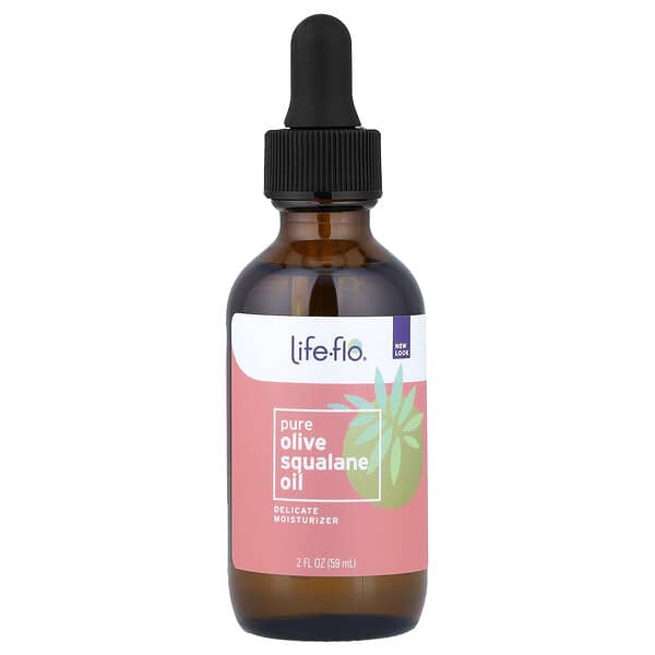 Life-flo, 全正橄榄角鲨烷油，2 液量盎司（59 毫升）