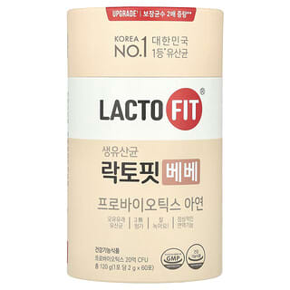 Lactofit, 프로바이오틱, 베베, 스틱 60개, 각 2g