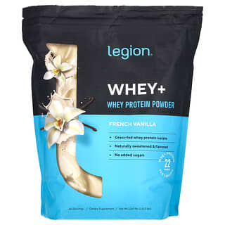 Legion Athletics, Whey +, порошок из сывороточного протеина, французская ваниль, 2267,96 г (5 фунтов)