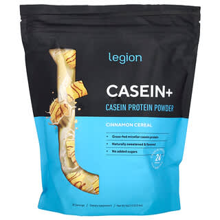 Legion Athletics, Casein+ Casein Protein Powder, Cinnamon Cereal, 2.12 lbs (962.1 g)
