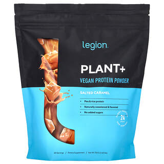 Legion Athletics, Plant+, Vegan Protein Powder, Salted Caramel, 1.6 lbs (724 g)
