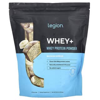 Legion Athletics, Whey+, Whey Protein Powder, Banana Bread, 1.98 lbs (900 g)