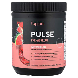 ليجيون أثليتيكس‏, Pulse ، شراب ما قبل التمرين ، بطيخ ، 1.04 رطل (472 جم)