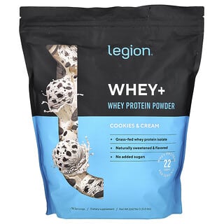 Legion Athletics, Whey + Protein Powder, Cookies & Cream, 5 lbs (2,267.96 g)