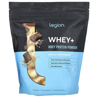 Legion Athletics, Whey+, Protein Powder, Mocha Cappuccino, 2.05 lbs (930 g)
