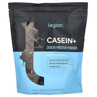Legion Athletics, Casein+, 카제인 단백질 분말, 더치 초콜릿, 1,020g(2.25lbs)
